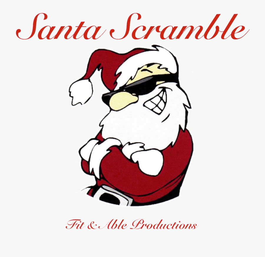 Transparent Santa Golfing Clipart - Rock N Roll Santa Claus Clipart, Transparent Clipart