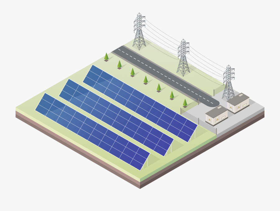 Unisolex Solar Plant - Solar Energy Station Clip Art, Transparent Clipart