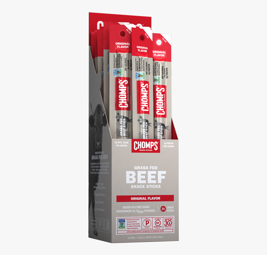 Chomps Beef Sticks, Transparent Clipart