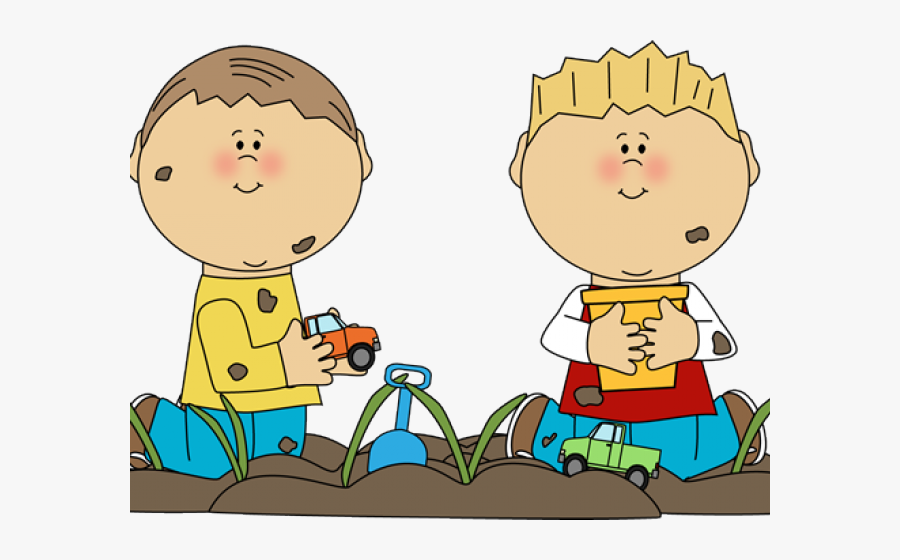 Transparent Outside Clipart - Playing Soil Cartoon, Transparent Clipart