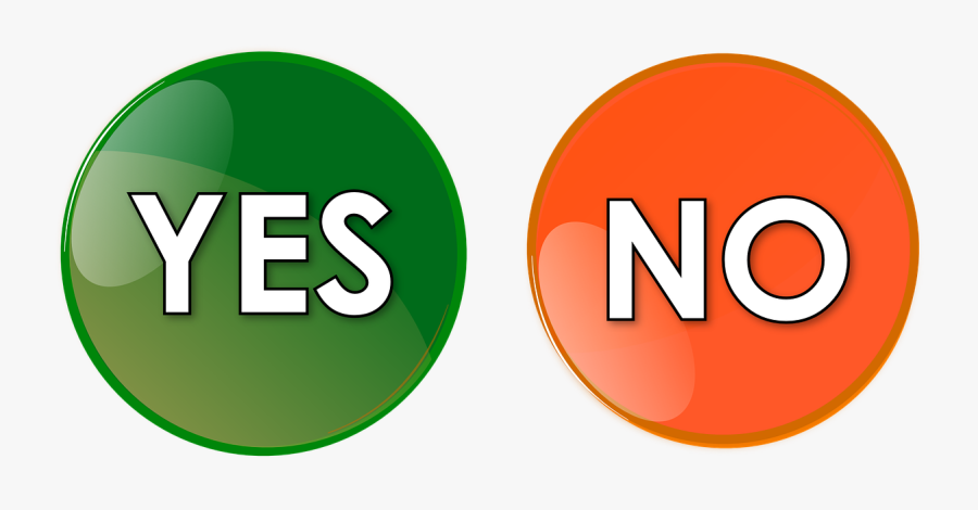 Png Freeuse Stock Button Orange Green Png - Yes And No Emojis, Transparent Clipart