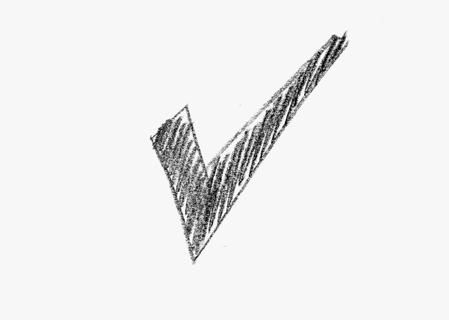 Check Mark Sketch, Transparent Clipart