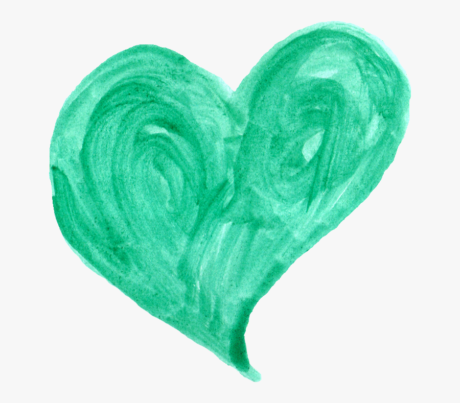 For Three Days, Everywhere She Went, Someone Had On - Teal Heart With Transparent Background, Transparent Clipart