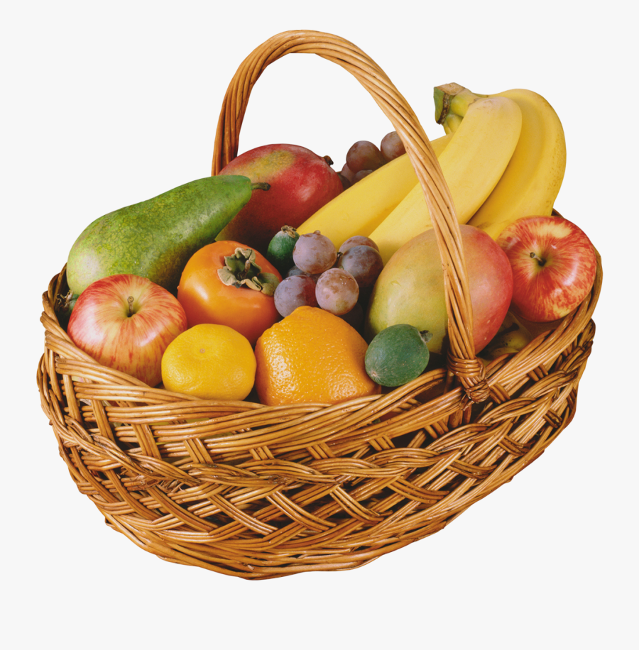 Fruits Clipart Bucket - Vegetables And Fruits In A Basket, Transparent Clipart