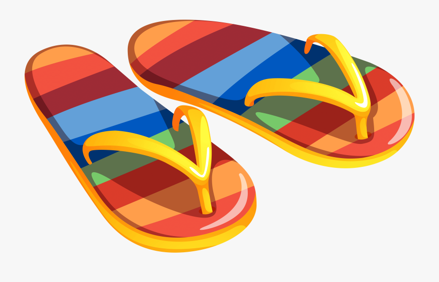 Transparent Beach Flip Flops Png Clipart - Flip Flops Clipart Png, Transparent Clipart
