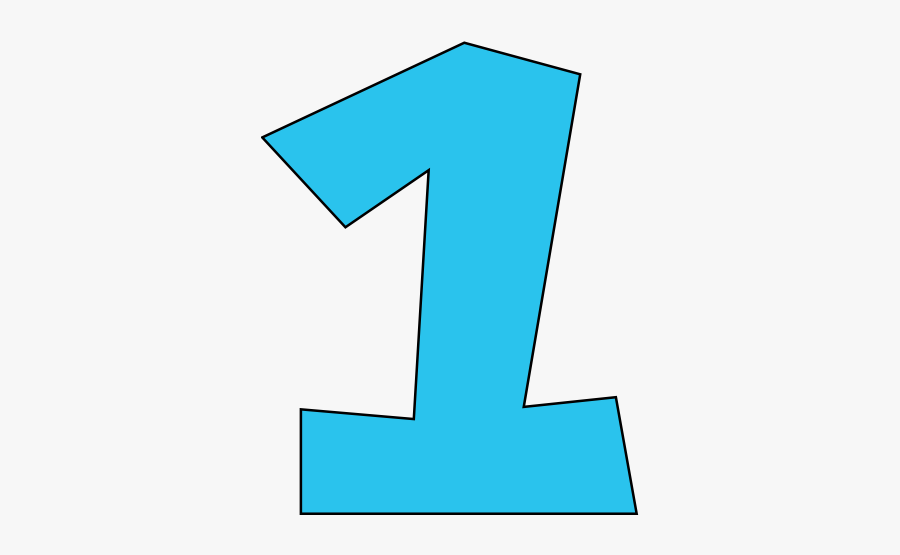 Blue Number One Clipart, Transparent Clipart