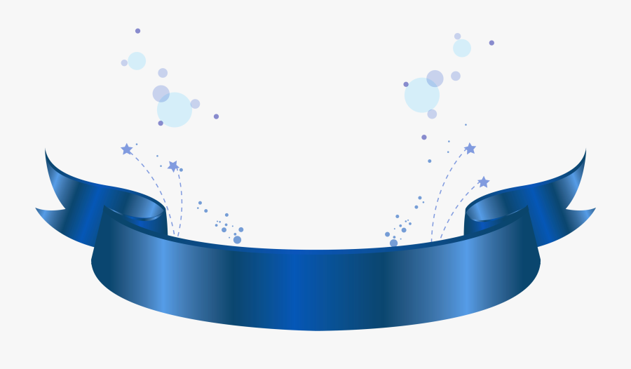 Light Blue Clipart Banner - Blue Ribbon Banner Png, Transparent Clipart