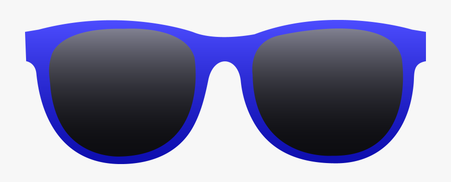 Bright Free Clip Art - Dark Blue Sunglasses Png, Transparent Clipart