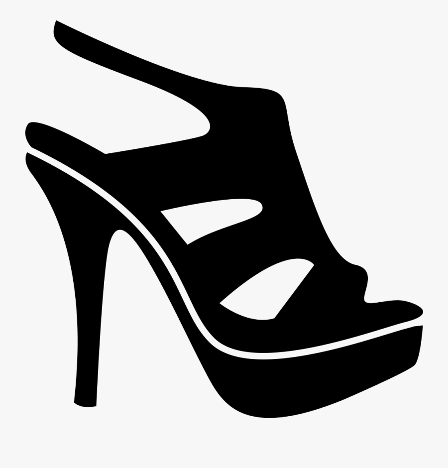 Transparent Sandals Clipart - Talon Black And White Png, Transparent Clipart