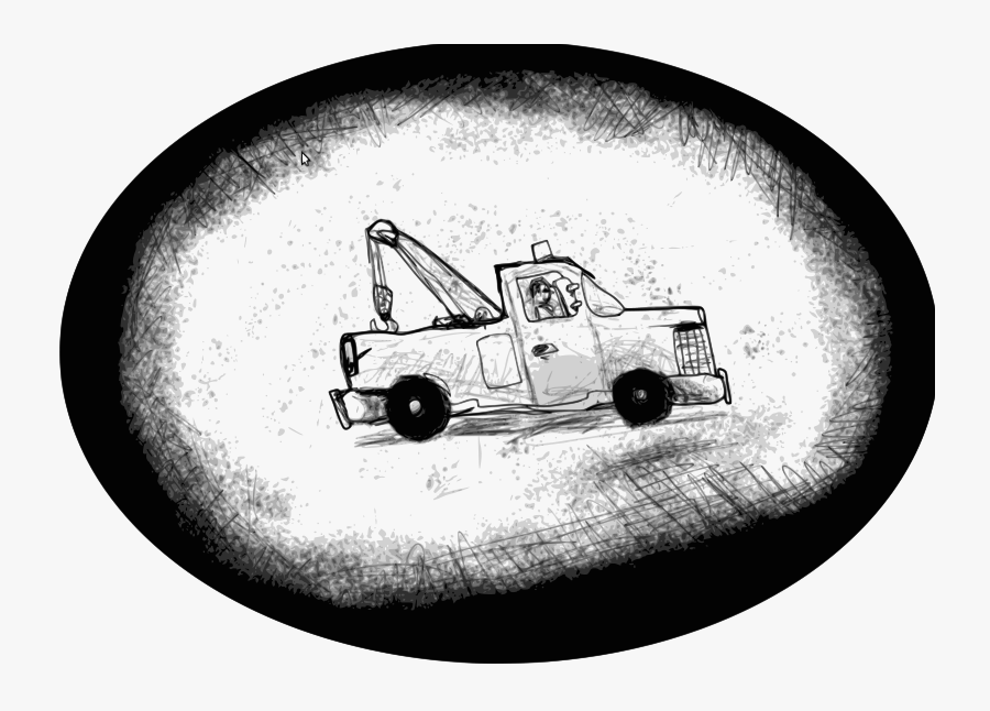 Tow Truck, Transparent Clipart