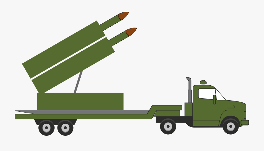 Motor Vehicle,vehicle,line - Drawing Of Missile Trucks, Transparent Clipart