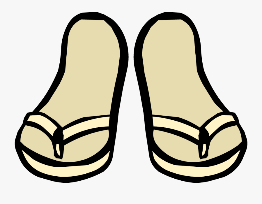 Clip Download Cream Club Penguin Wiki - Club Penguin Flip Flops, Transparent Clipart