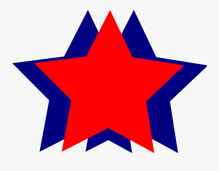 Free Clipart - Red White And Blue Stars Clip Art, Transparent Clipart