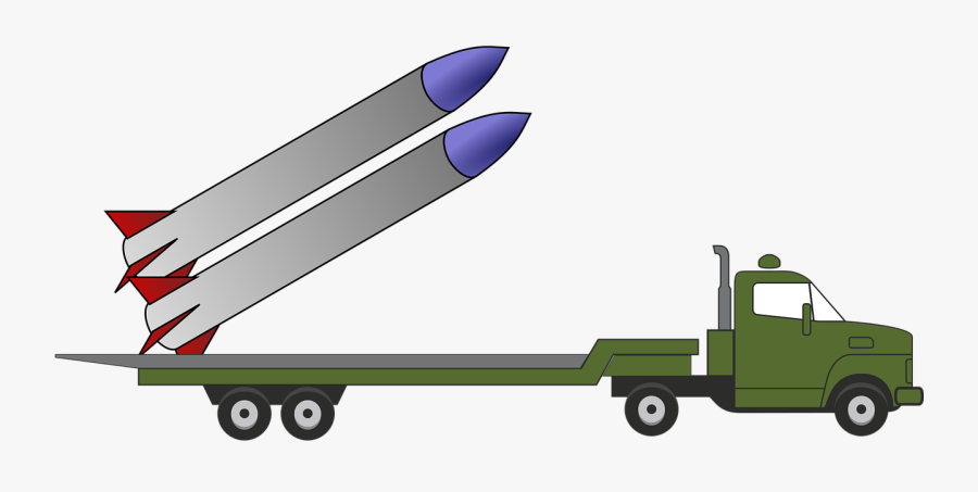 Army, Military, Missile, Tow, Truck, War - Tow Truck Missile, Transparent Clipart