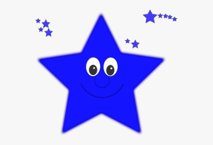 Stars Clipart Blue - Blue Clipart Star, Transparent Clipart