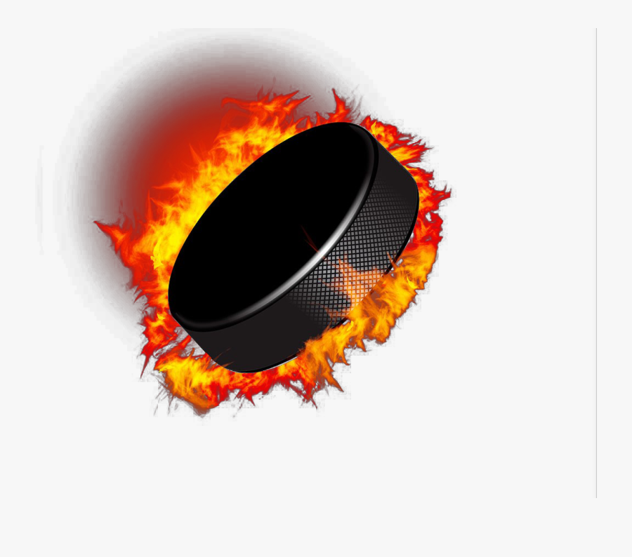 Hockey Goal Light Png - Hockey Puck On Fire, Transparent Clipart