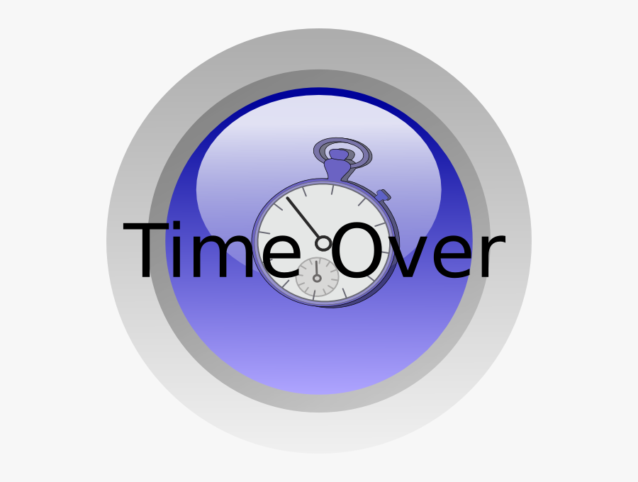Time Over Svg Clip Arts - Circle, Transparent Clipart