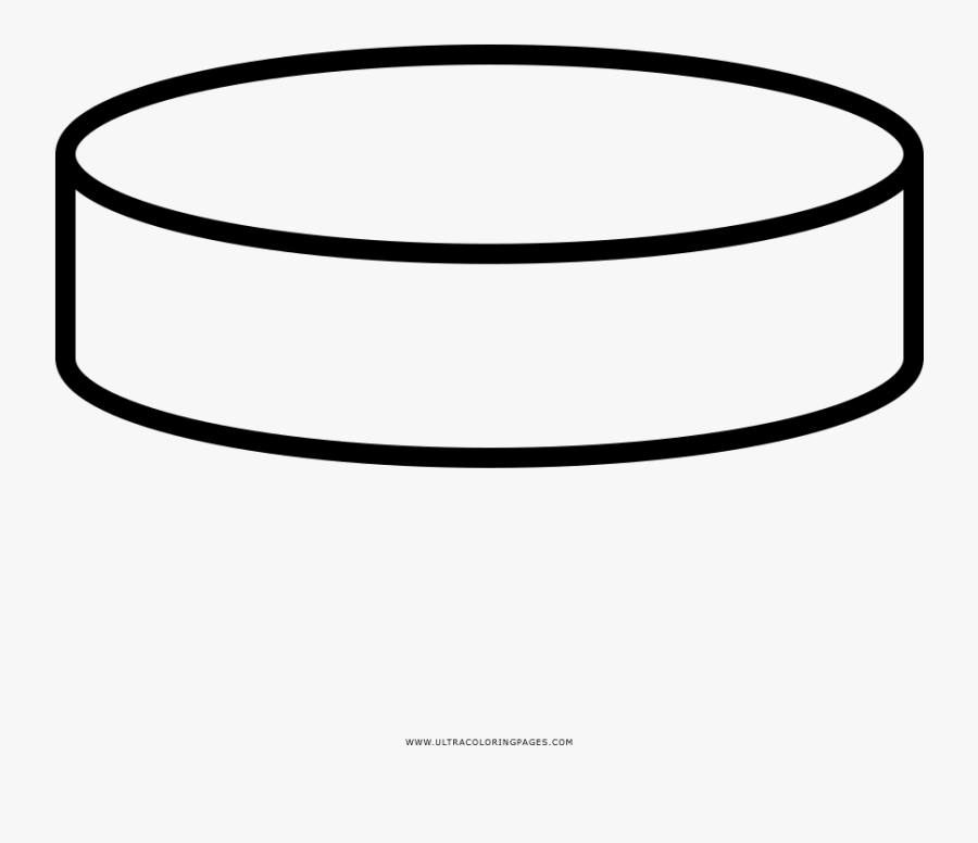 Hockey Puck Coloring Page, Transparent Clipart