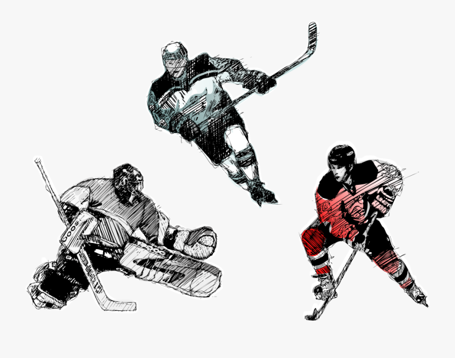 Ice Hockey Player Hockey Field Hockey Puck - Hockey Vector Art, Transparent Clipart