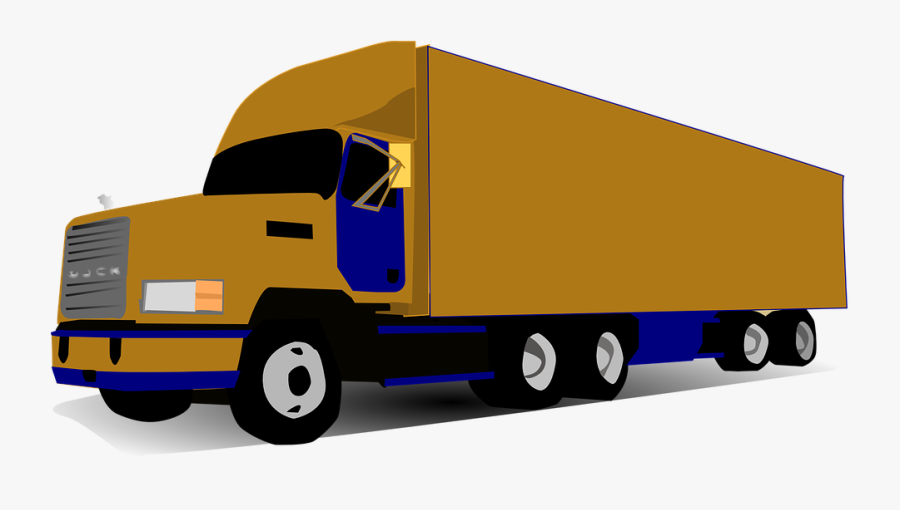 Truck Clipart Service Truck - 18 Wheeler Clip Art, Transparent Clipart