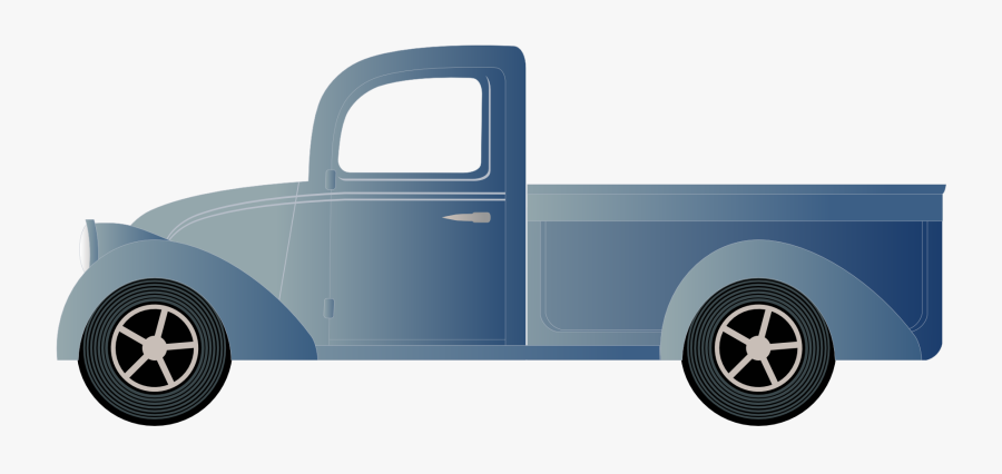 Red Vintage Farm Truck Vector - Transparent Background Farm Truck Clipart, Transparent Clipart