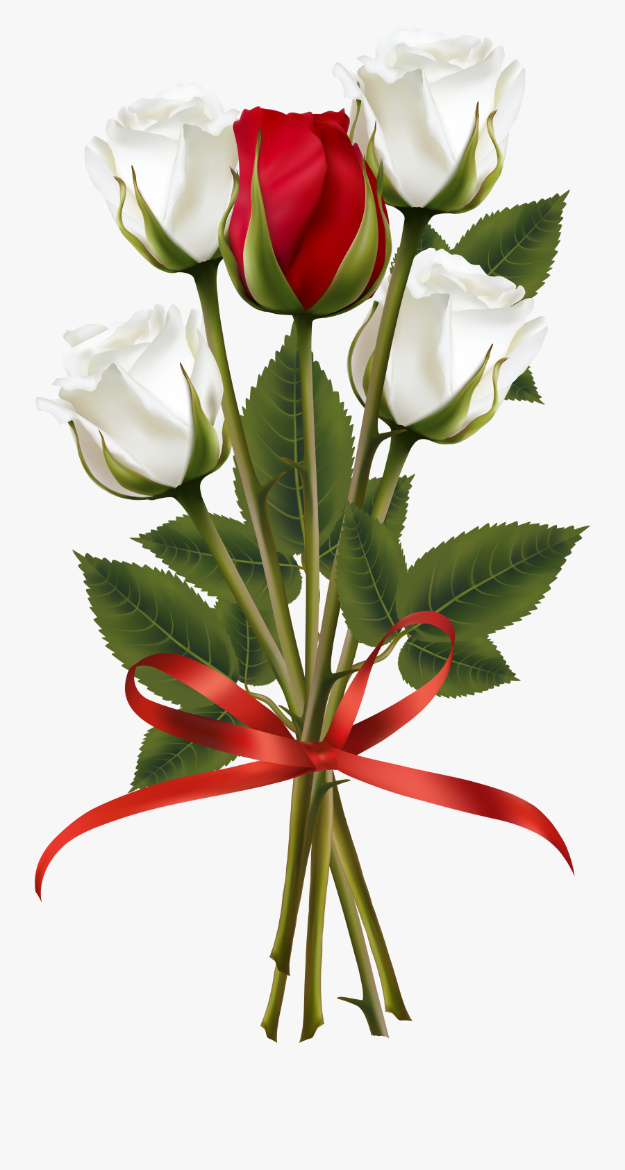 Bouquet Of Roses Png, Transparent Clipart