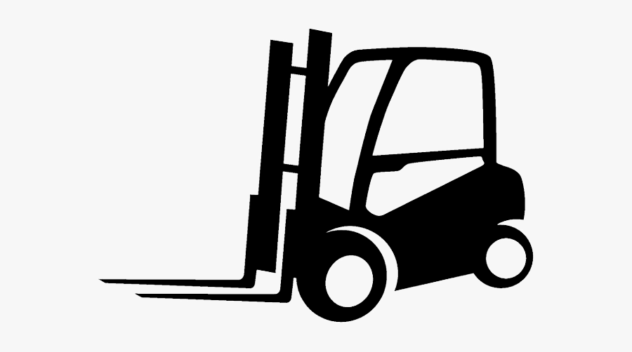 Bs Forklifts - Forklift Black And White, Transparent Clipart