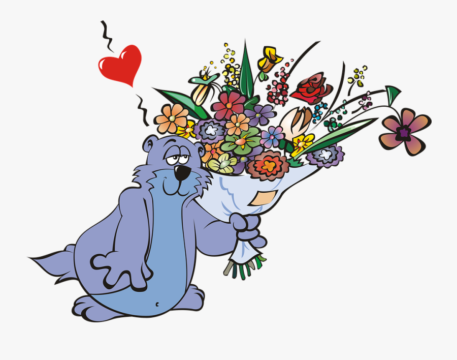 Free Photo Rodent Blue Violet Flowers Bouquet Mammal - Rodent, Transparent Clipart