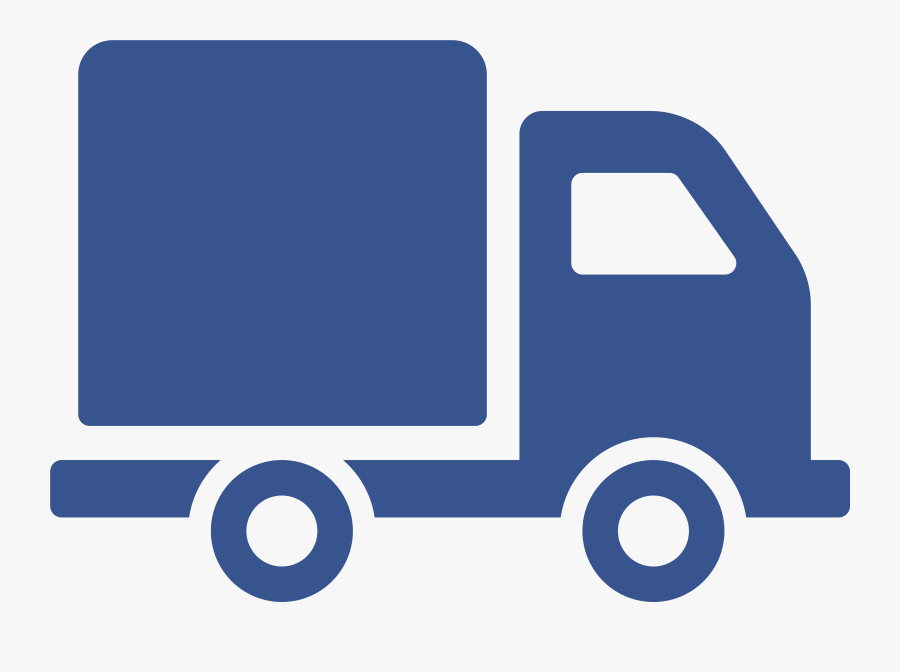 Local Moving Truck Icon - Blue Icon Of Truck, Transparent Clipart