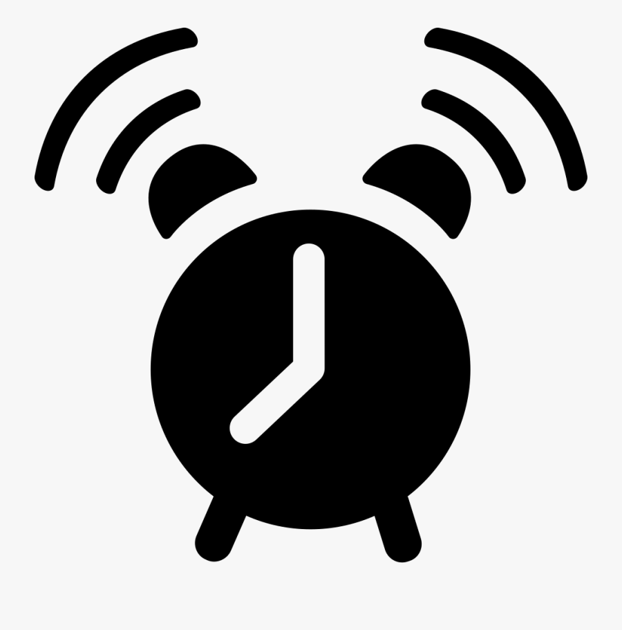 Basic Alarm Alert Wake Up - Ringing Alarm Clock Icon, Transparent Clipart