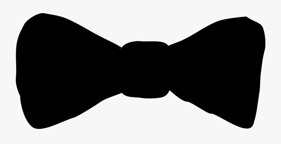 Bow Tie Silhouette Clipart - Black Bow Tie Clipart Png, Transparent Clipart