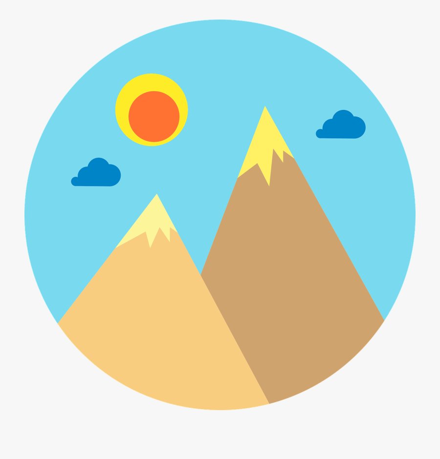 Area,yellow,logo - Clipart Mountain Logo Png, Transparent Clipart