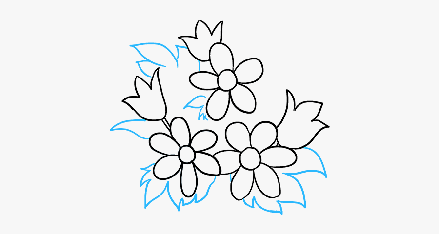 Flower Bouquet Drawings For Beginners, Transparent Clipart