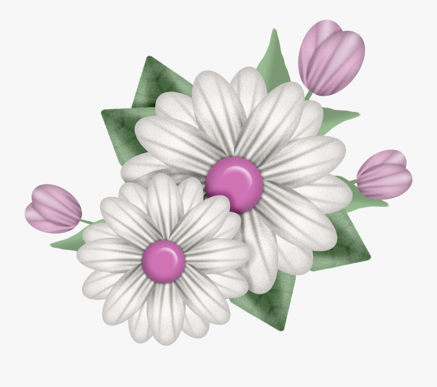 New Flowers Frame, Transparent Clipart