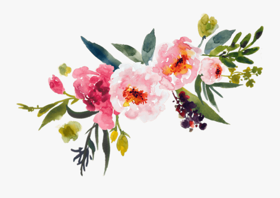 Painting Flower Bouquet Clip Art Leaves Transprent - Transparent Background Watercolor Flower Png, Transparent Clipart