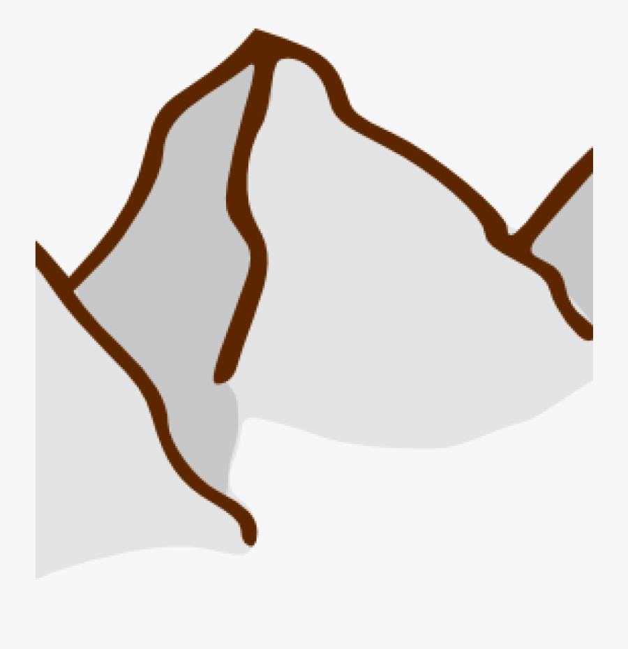 Transparent Elements Clipart - Mountain Range Symbol On A Map, Transparent Clipart