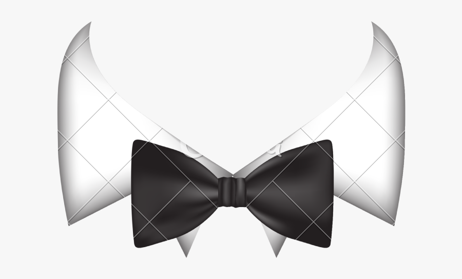 Bow Tie Clipart Grey - Koszula Z Muszką Grafika, Transparent Clipart
