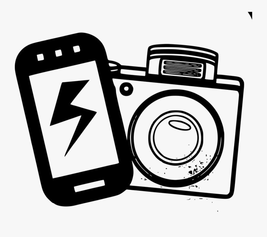 Cell Phone Camera Clip Art - National Selfie Day 2019, Transparent Clipart