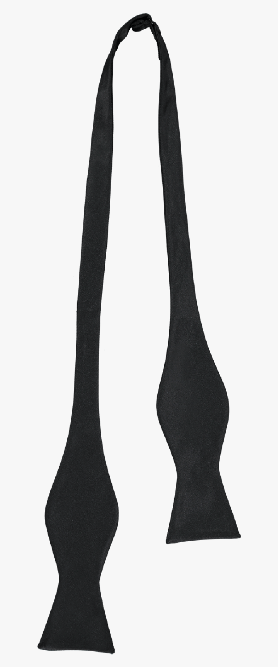 Bow Tie Silk Self Tie Black Clipart , Png Download - Sock, Transparent Clipart