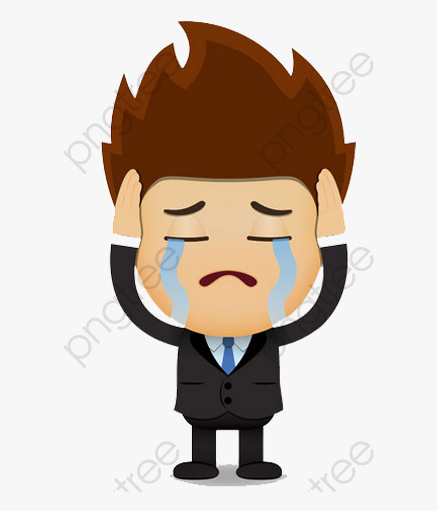 Sad Man - Sad Person Transparent Background, Transparent Clipart