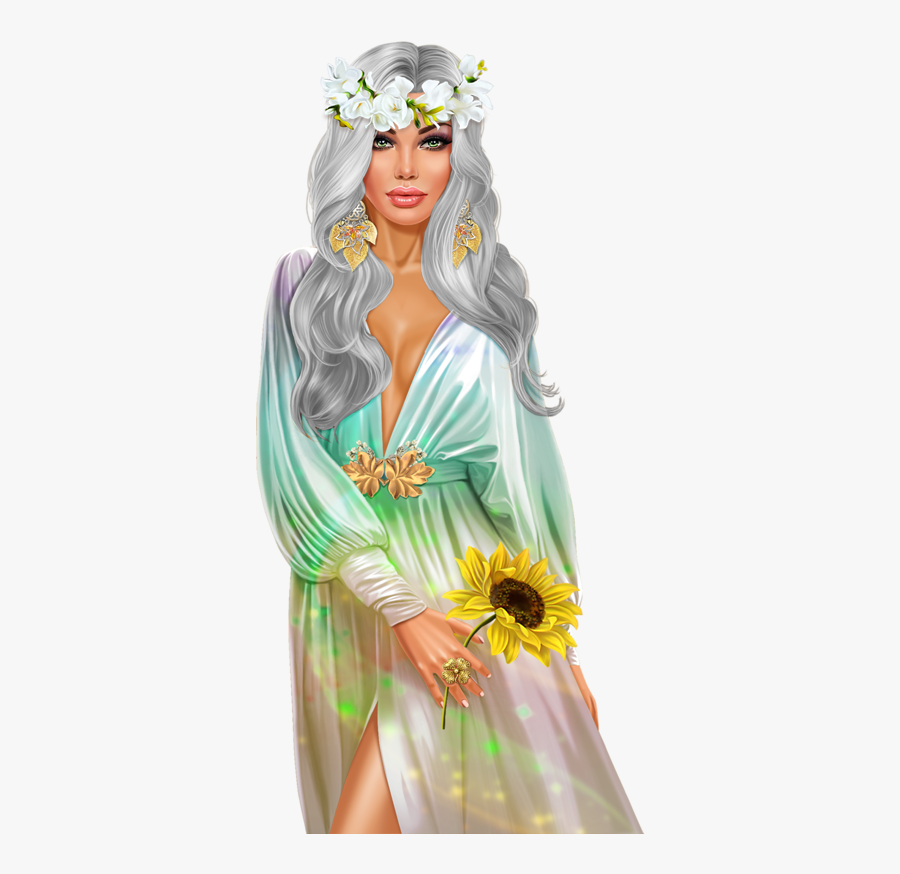 Tube 3d Girl Art, Transparent Clipart