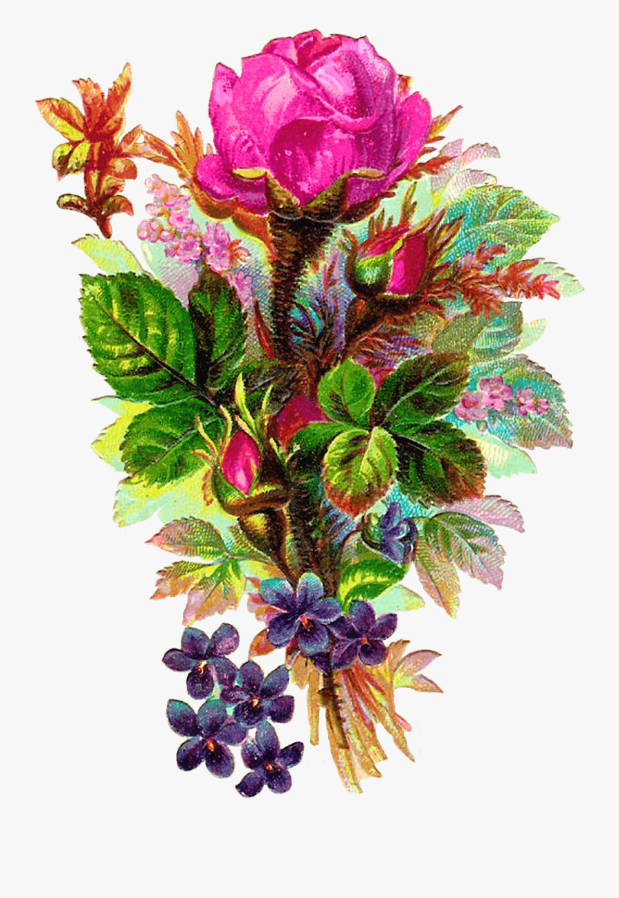 Flower Bouquet Clipart Without Background - Flowers Bokeh, Transparent Clipart