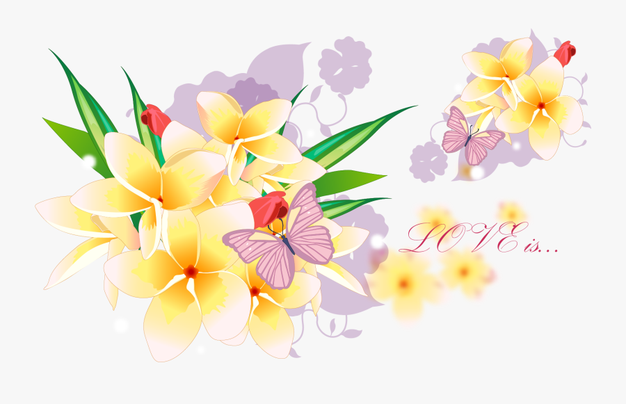 Acctractive Flower Bouquet Petal Wallpaper Desktop - Frangipani, Transparent Clipart