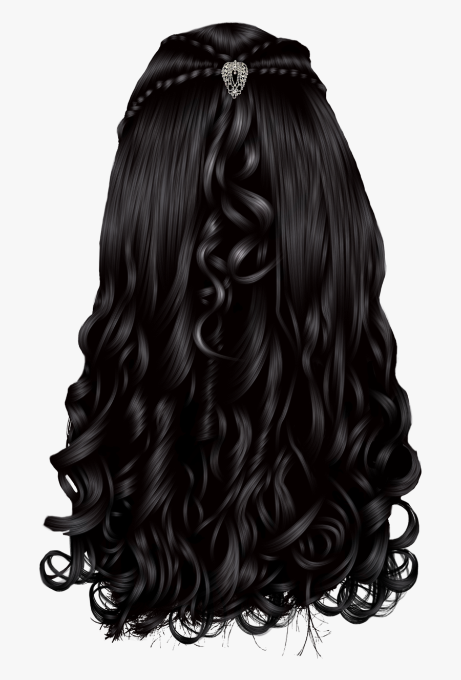 Clipart Free Stock Png Images Women And Men Hairs Download - Back Of Hair Transparent, Transparent Clipart