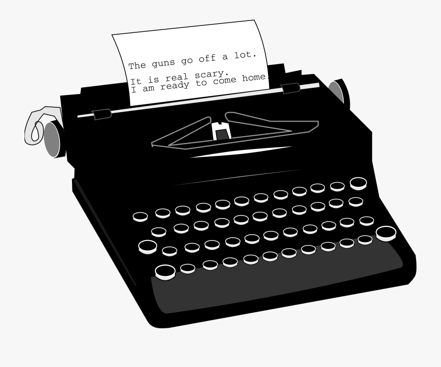 Transparent Typewriter Png - Typewriter Clipart, Transparent Clipart