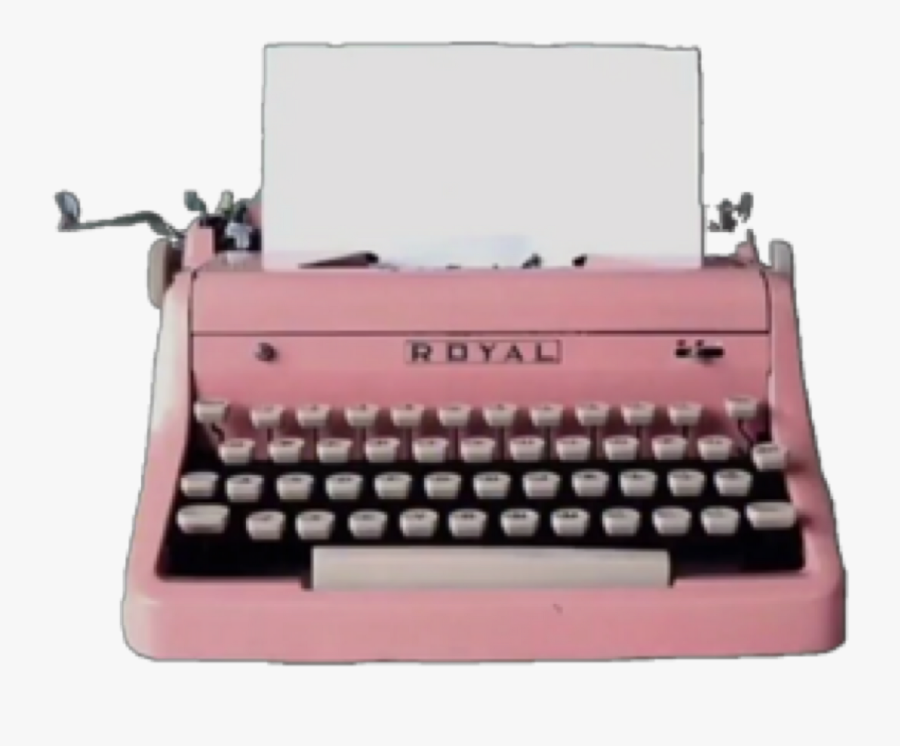 Clip Art Pink Typewriter For Sale - Typewriter Pink, Transparent Clipart