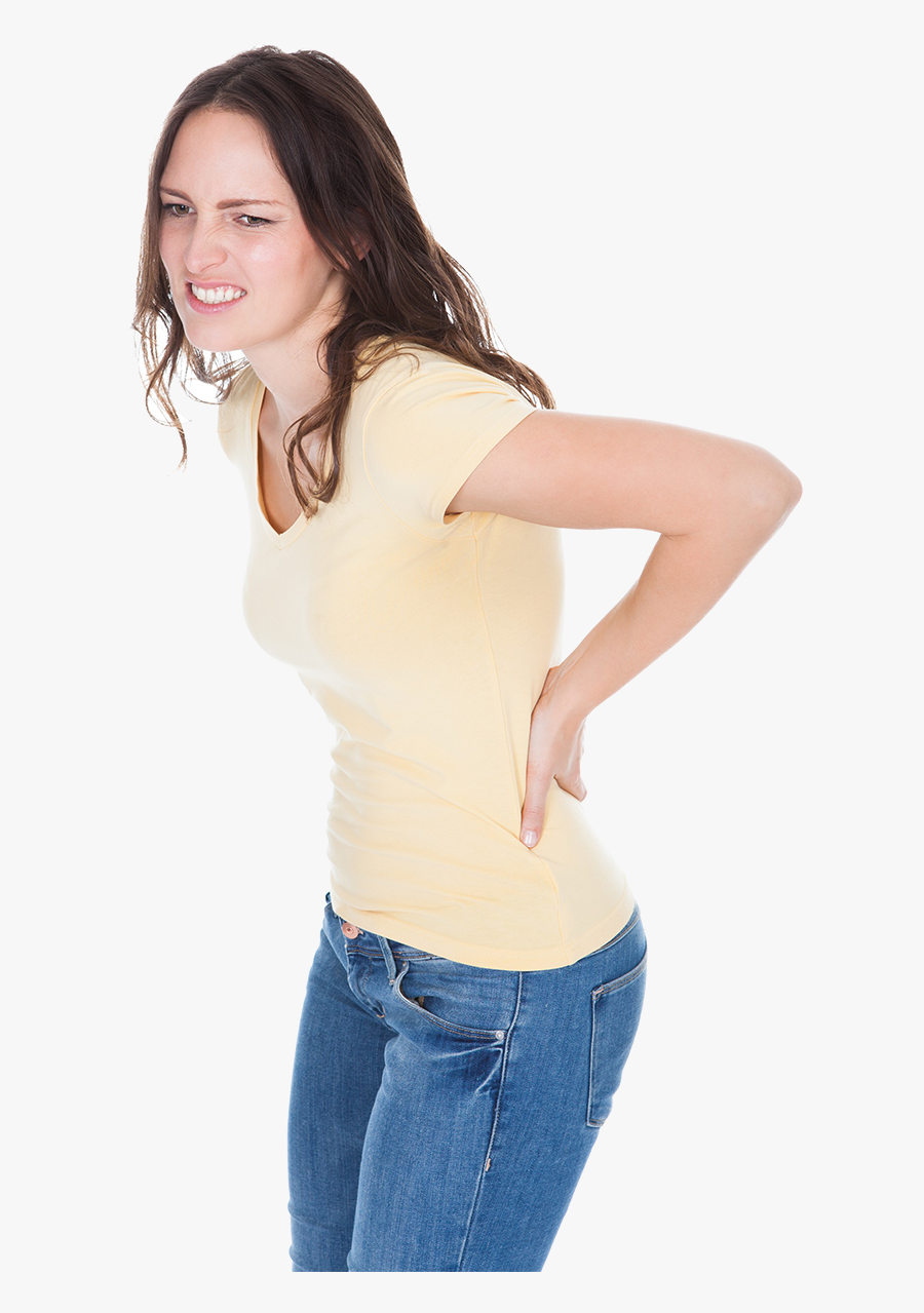 Pain In Women Png Clipart - Woman Back Pain Png, Transparent Clipart