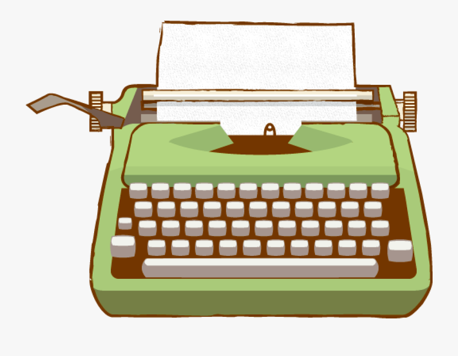 Collection Of Free Typewriter Drawing Clipart Download - Transparent Background Typewriter Clipart, Transparent Clipart