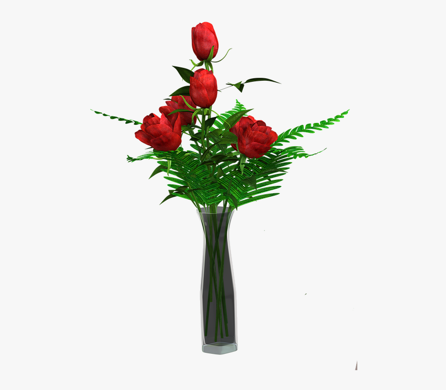 Free Photo Flowers Flower - Rose Vase Transparent Png, Transparent Clipart