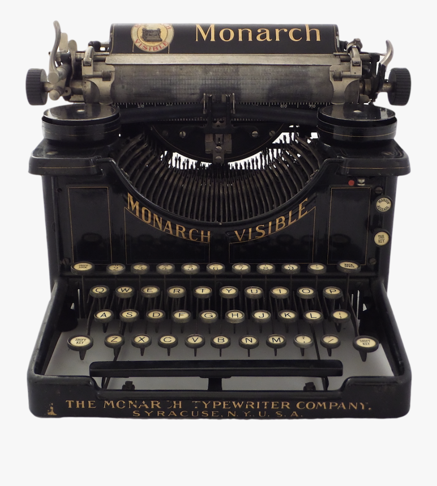Monarch Vintage Typing Machine - Old Typing Machine Png, Transparent Clipart